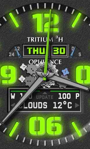 Opulence Tritium 3H Watch Face 3