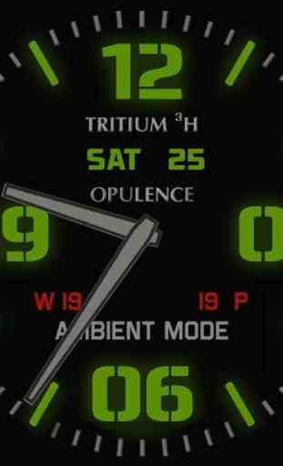Opulence Tritium 3H Watch Face 4