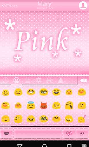 Pink Emoji Keyboard -Emoticons 2