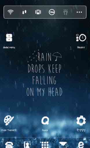 RainDrops dodol launcher theme 4