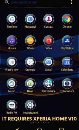 Sapphire Gold Theme for Xperia 3
