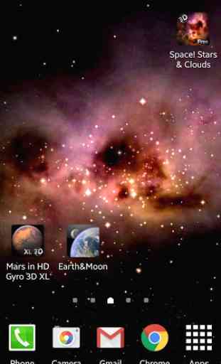 Space! Stars & Clouds 3D Free 2