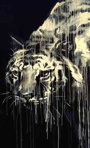 Tigre Blanc Fond d'écran Animé 3