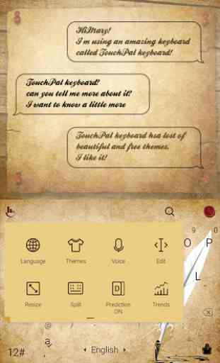 TouchPal Calligraphy Theme 2