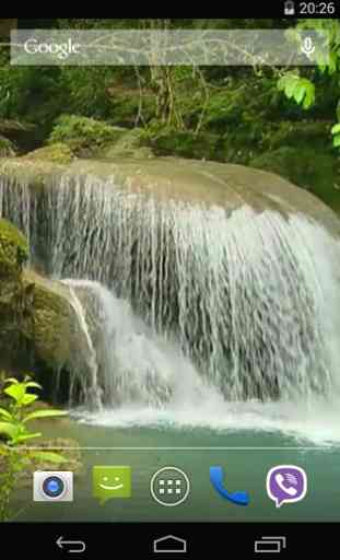 Tropical waterfall Video LWP 2