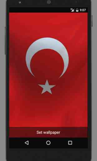 Türk Bayrağı Canlı Duvarkağıdı 2