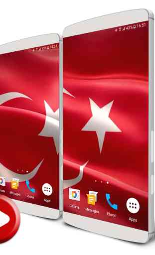 Turkish Flag Live Wallpaper 2