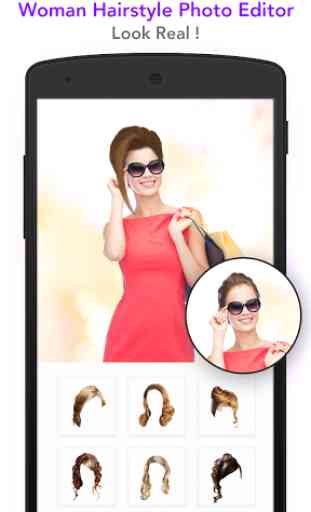 Woman hairstyle photoeditor 1