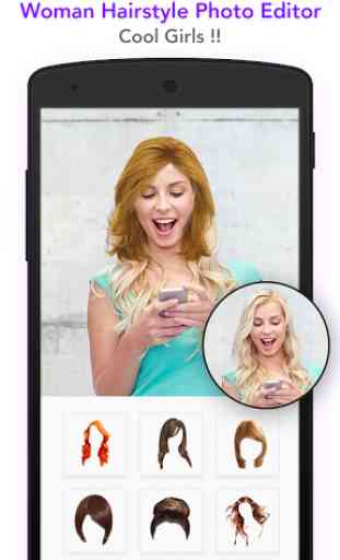 Woman hairstyle photoeditor 2