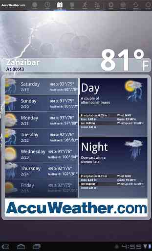 AccuWeather for Sony Tablet S 2