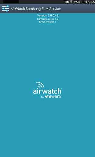 AirWatch Samsung ELM Service 4