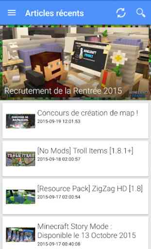 Appli Minecraft-France 1