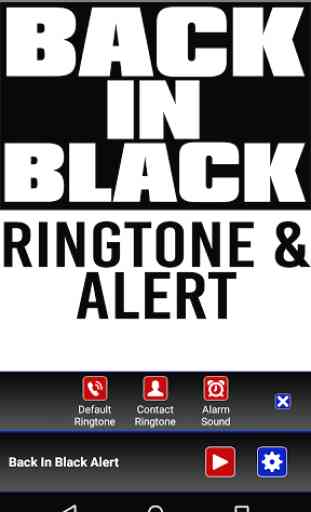 Back in Black Ringtone & Alert 2