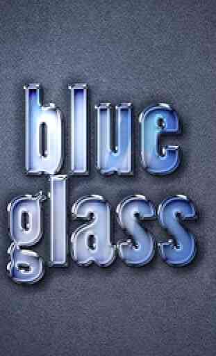 Blue Glass Solo Launcher Theme 1