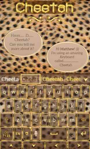 Cheetah GO Keyboard Theme 4