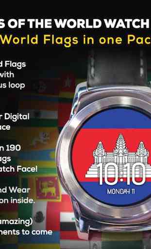 Flags of the World Watch Face 1