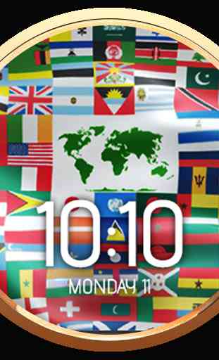 Flags of the World Watch Face 4