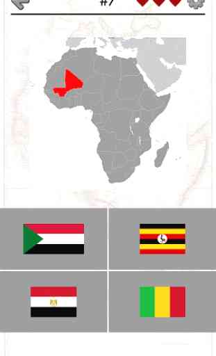 Les pays d'Afrique - Quiz 1