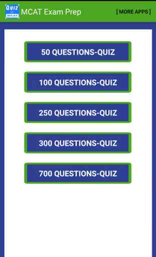 MCAT Quiz 2000 Questions 1