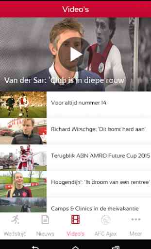 Officiële AFC Ajax voetbal app 4