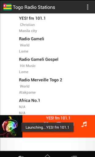 Stations de radio Togo 1