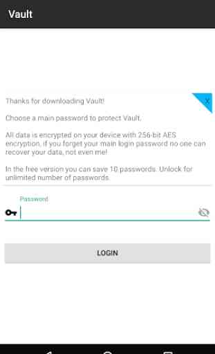 Vault Password 1