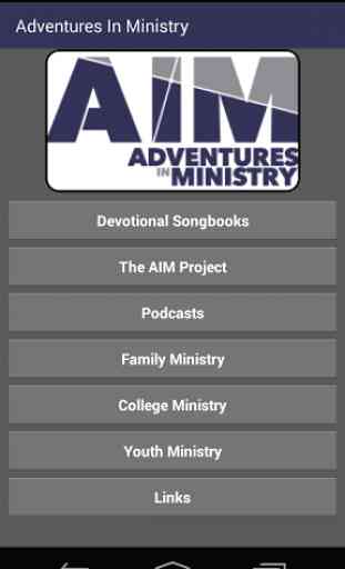 Adventures In Ministry (AIM) 1