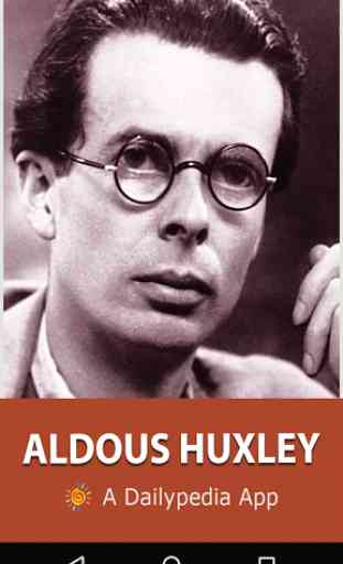Aldous Huxley Daily 1
