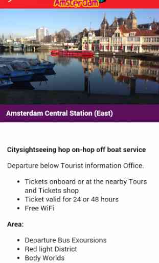 City Sightseeing Amsterdam App 2