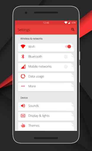 CleanUI Red CM12.1/COS Theme 2