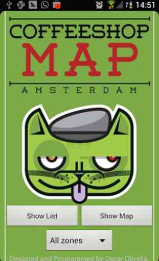 Coffeeshop Map Amsterdam 1