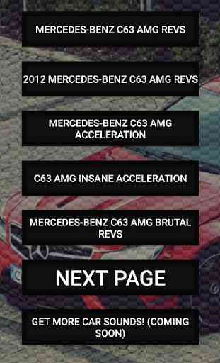 Engine sounds Mercedes C63 AMG 1