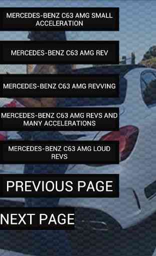 Engine sounds Mercedes C63 AMG 2