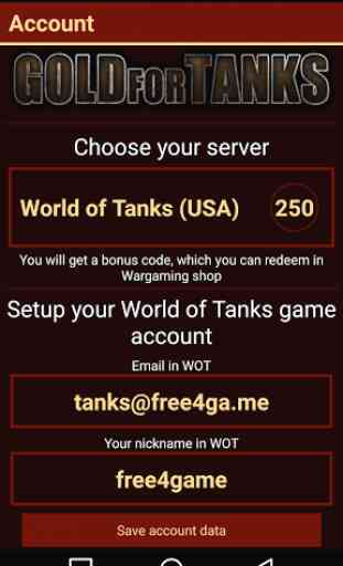 Free Gold For Tanks 1