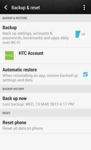 HTC Backup 3