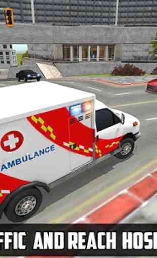 Jeux d'ambulance Driving Sim3D 1