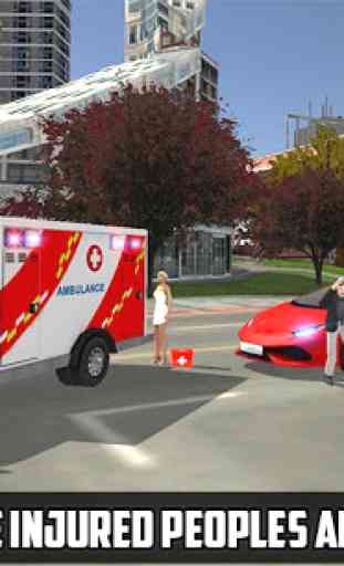 Jeux d'ambulance Driving Sim3D 2