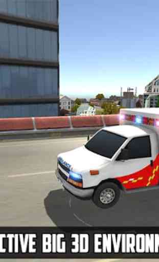Jeux d'ambulance Driving Sim3D 4