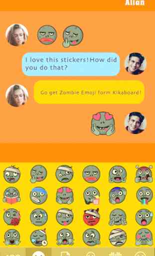 Kika Keyboard Zombie Emoji 3