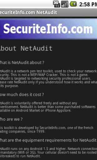 NetAudit tcp port scanner 1