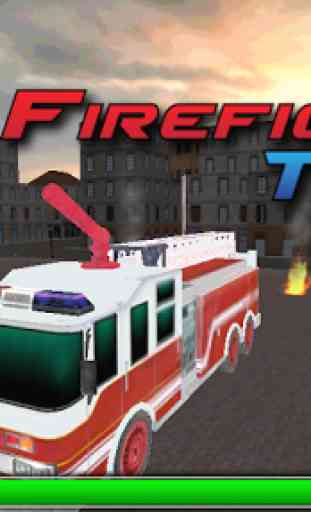 Pompier camion 3d 4
