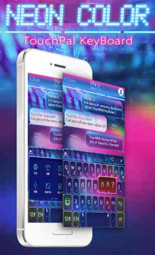 TouchPal Colorful Neon Theme 1