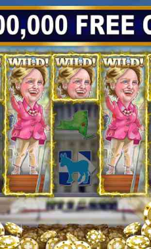 Trump vs Hillary Slots Jeux! 1