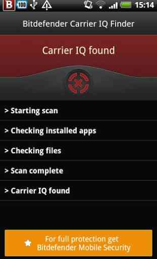 Bitdefender Carrier IQ Finder 2
