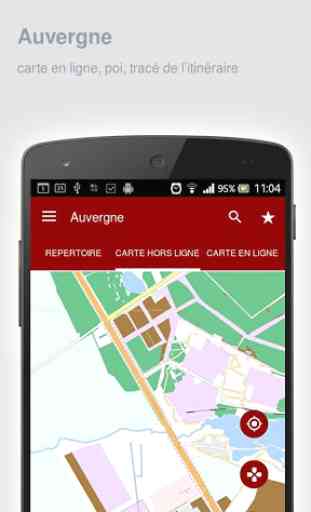 Carte de Auvergne off-line 1