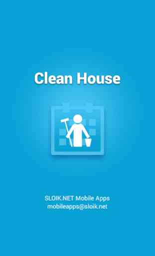 Clean House - chores schedule 1