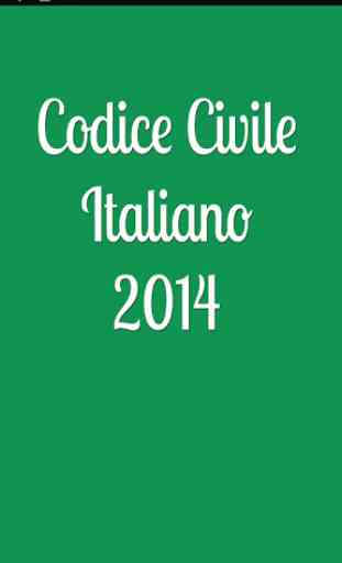 Codice Civile Italiano 2014 1