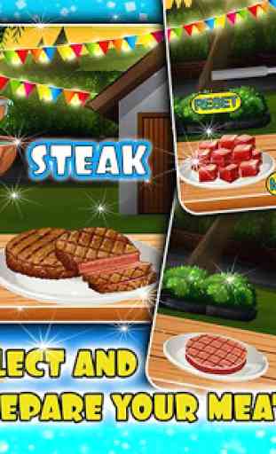 Du boeuf Steak BBQ Gril Fête 2