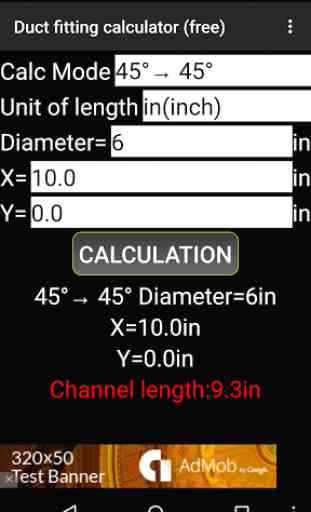 Duct fitting calculator (free) 2