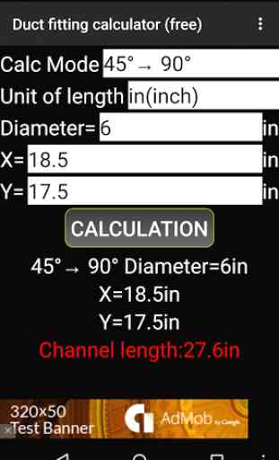 Duct fitting calculator (free) 4
